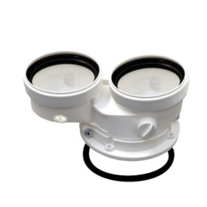 SDOPPIATORE SCARICO FUMI Ø 80/80 PPS